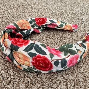 *SOLD* Rifle Paper Co Roses Satin Headband